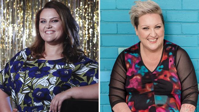 Radio hosts Chrissie Swan and Meshel Laurie lead the chorus of complaints challenging Bridges on her comments. Picture: Jason Edwards