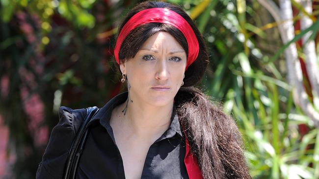 Elizabeth Edmonds leaves Belmont Court House after an AVO court appearance last year. Picture: Peter Lorimer.