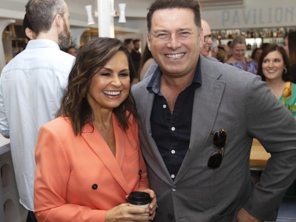 Lisa Wilkinson and Karl Stefanovic at the Logies nominations event on Sunday. Picture: Nigel Hallett