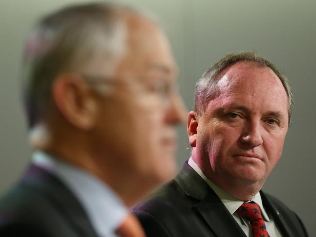 Nationals leader Barnaby Joyce is likely to jostle for more influence in the new Turnbull cabinet. Picture: AAP Image/David Moir