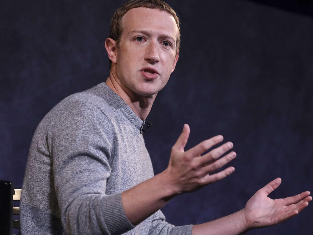 The Federal Government has had direct contact with Facebook founder Mark Zuckerberg over the social network’s news ban. Picture: AFP