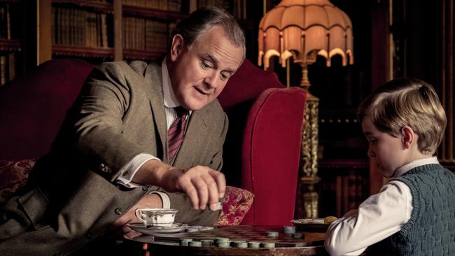 Hugh Bonneville in a scene from the movie Downton Abbey.