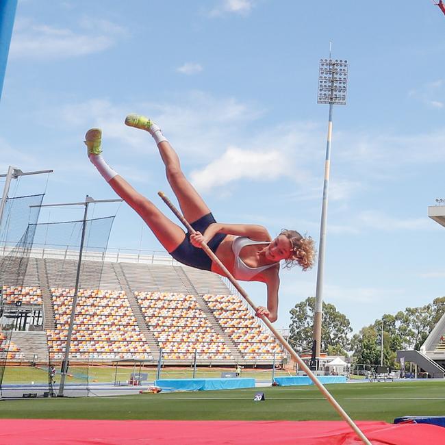 Action from the Queensland Athletics track and field championships at QSAC on Saturday March 15, 2025. Picture: Stephen Archer.