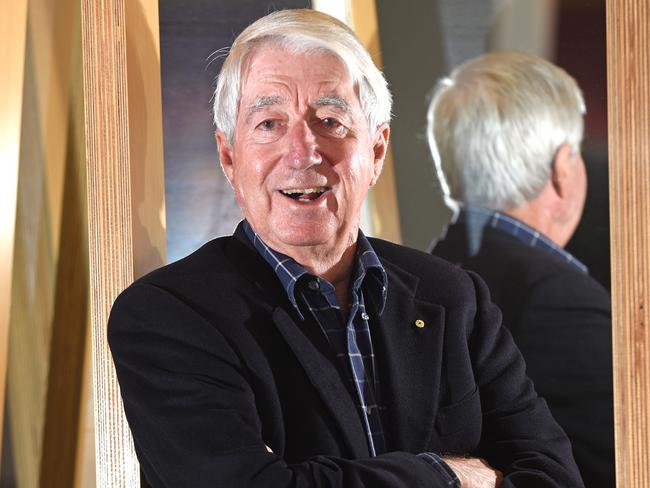 Brisbane-based financial whiz Noel Whittaker poses for the camera in Bowen Hills. Mr Whittaker is joining the board of a newly listed investment company backed by VGI Partners, the firm behind last year's attempted takeover of the Rocklea markets. Monday July 24, 2017. (AAP image, John Gass)