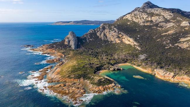 The man died after he was hit by the police vehicle about 9pm on Saturday on Flinders Island, off Tasmania’s north-east coast. Picture: Luke Tscharke. T+L Flinders