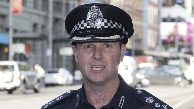 Commander Russell Barrett has labelled the rampage “horrendous”. Picture: Michael Klein