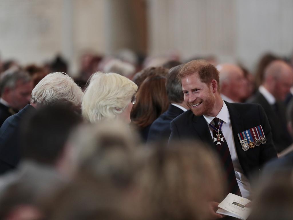 The royal was thrilled to see his aunt, Lady Jane Fellowes. Picture: Getty Images for Invictus Games Foundation