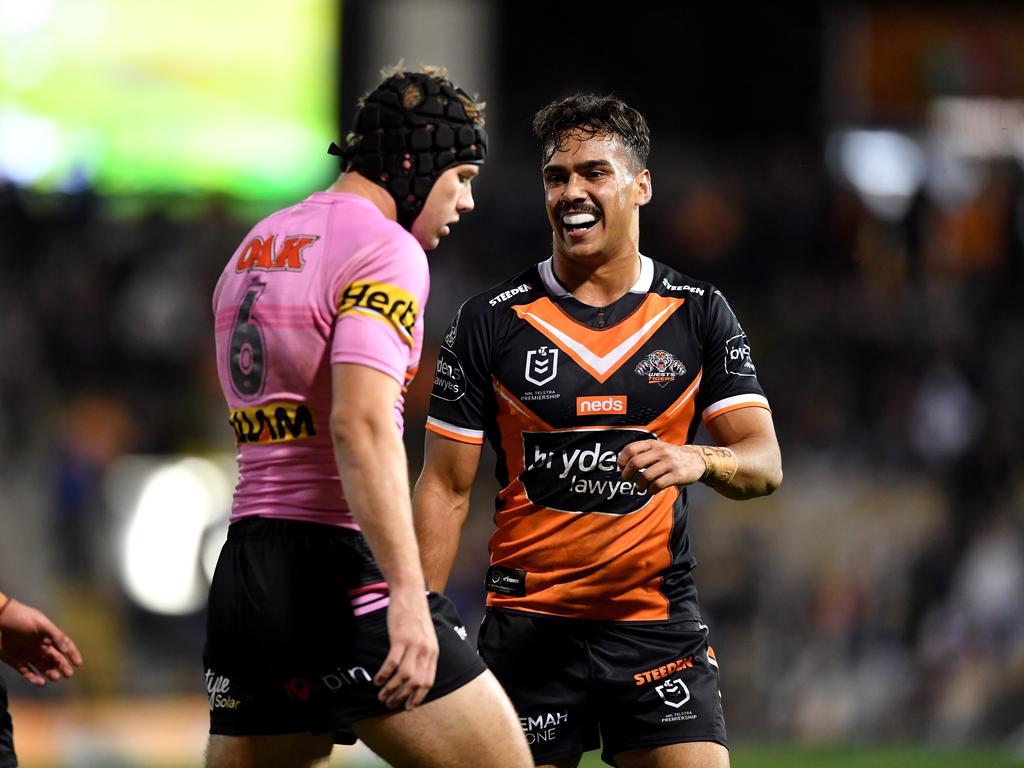 It was the Tigers’ first win over the Panthers at Leichhardt Oval since 2000. Digital image by Gregg Porteous � NRL Photos