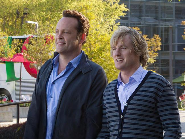 This film publicity image released by 20th Century Fox shows Owen Wilson, right, and Vince Vaughn in a scene from "The Internship." (AP Photo/20th Century Fox, Phil Bray)