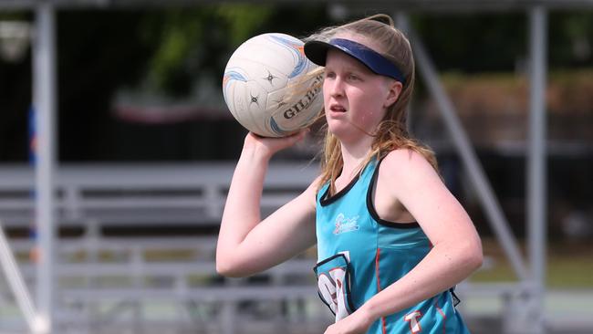 2019 CISSA netball finals: St Mary's Catholic College v St Andrew's Catholic College. St Andrew's Grace Johnson. PICTURE: STEWART MCLEAN