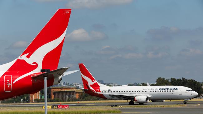 As many as 1100 staff involved in Qantas maintenance are participating in the protected industrial action, which kicked off in Melbourne and will now expand to other states. Picture: NCA NewsWire / David Swift