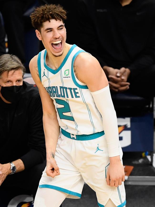 LaMelo Ball is providing reason for optimism. Picture: Hannah Foslien/Getty Images/AFP