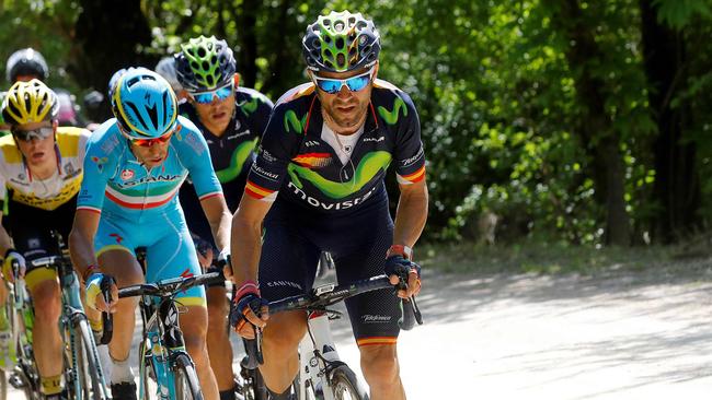 Alejandro Valverde in action at the Giro d'Italia. Picture: AFP