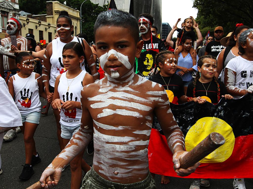 Australia Day is viewed as Invasion Day by many Australians, and is routinely marked by protests. Picture: Danny Casey/AAP Image