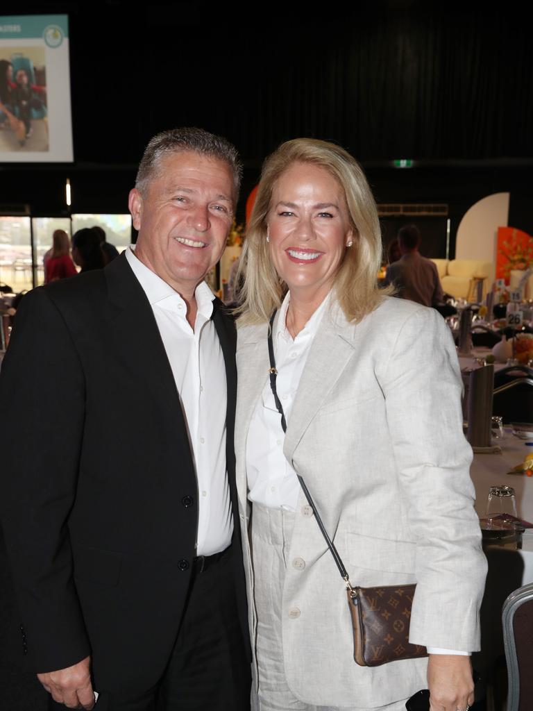 Harvey Norman CEO and founder Katie Page and Gerry Harvey at Gold Coast ...