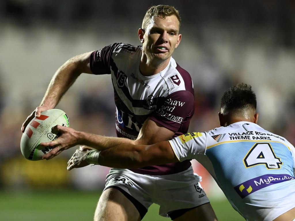 Tom Trbojevic was looking his absolute best for Manly against the Gold Coast. Picture: NRL Photos