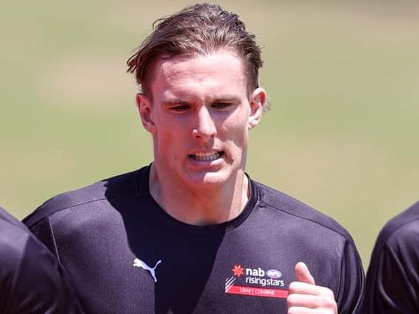 Will Bella at the AFL draft combine in Brisbane, October 10, 2021. Picture: Russell Freeman