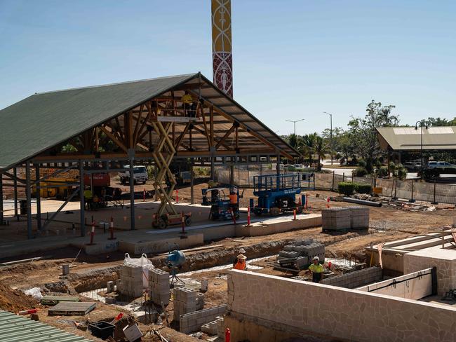 Construction of new facilities to service Darwin’s two airport hotels. Picture: Pema Tamang Pakhrin