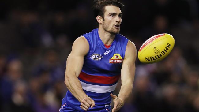 Easton Wood in action for the Western Bulldogs. Picture: Michael Klein