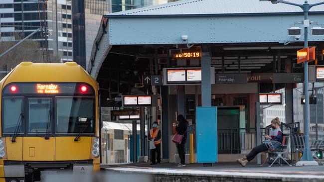 Rail staff at the station had to lock themselves in an office to get away from the attack. Picture: Monique Harmer