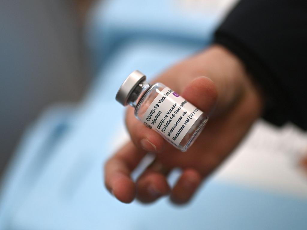 The UK’s medicine regulator has indicated that people under 30 will be advised to take the Pfizer or Moderna vaccine instead of the Oxford/AstraZeneca jab. Picture: Ina Fassbender / AFP