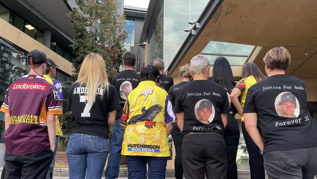 The family of Christopher Anderson. Picture: Nicola McNamara