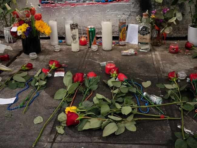 A memorial near the CHOP for a victim who died in a recent shooting there. Picture: AFP