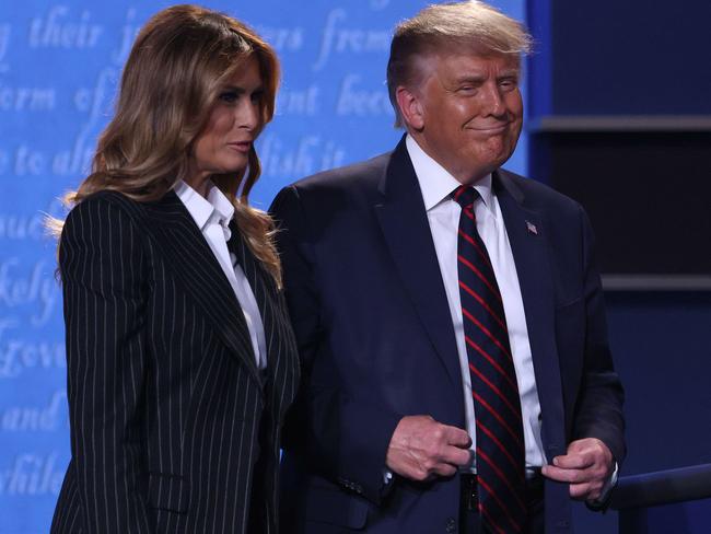 President Donald Trump and first lady Melania Trump. Picture: AFP