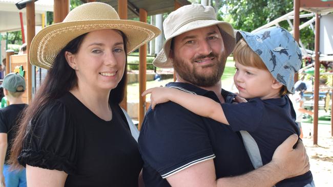 The Judds family at the redeveloped playground at Rockhampton Botanic Gardens on March 11, 2023. Picture: Aden Stokes