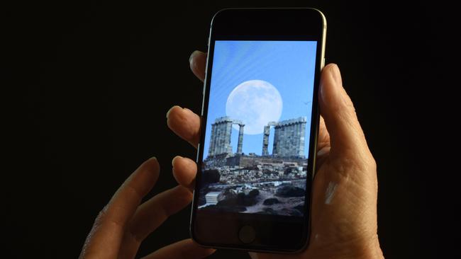 There’s an unexpected warning about mobile phone use in the dark. Picture: AP