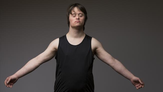 Second Echo Ensemble cast member Luke John Campbell who says for him performing is like meditating. Picture: DAN CRIPPS