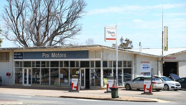 Petrol station in Orroroo, about 275km north of Adelaide, has no fuel available. Picture: Tait Schmaal