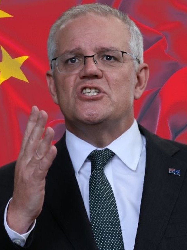 Scott Morrison’s criticism of China in recent years has been slammed. Picture: Supplied