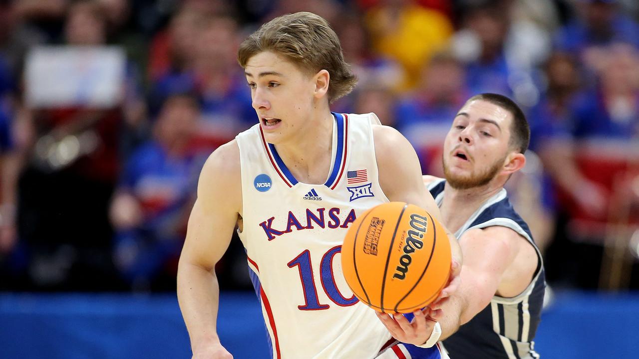 Johnny Furphy played for Kansas in college basketball. Chris Gardner/Getty Images/AFP