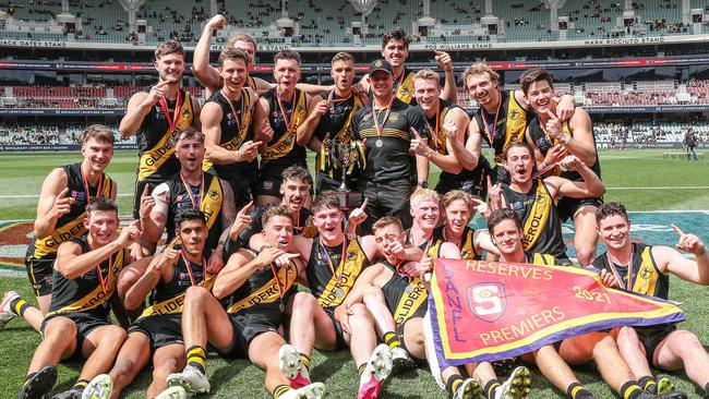 SANFL GRAND FINAL - Sunday, 3rd October, 2021. Glenelg v Eagles at The Adelaide Oval. Glenelg wins the reserves Grand Final Picture: Sarah Reed