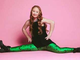 Madeline Stuart strutted her stuff on the catwalk at New York Fashion Week. Picture: SUPPLIED