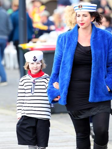 Enjoying the day at the Seafarers Festival at the Bellerive Boardwalk. Picture: MATT THOMPSON