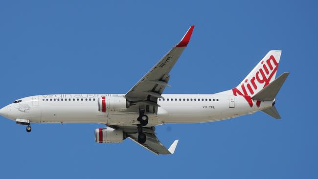 Virgin Australia has announced flight cuts and cost measures due to coronavirus. Picture: Brendan Radke