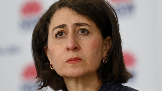 SYDNEY, AUSTRALIA - NewsWire Photos, AUGUST, 10, 2021: NSW Premier Gladys Berejiklian speaks to the media during a COVID-19 press conference in Sydney. New South Wales has recorded 356 new locally transmitted coronavirus cases overnight. Picture: NCA NewsWire/Bianca De Marchi