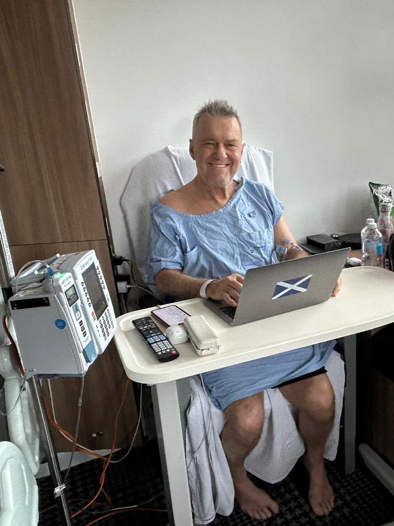 Jimmy Barnes recovering well in hospital. Picture: Instagram.