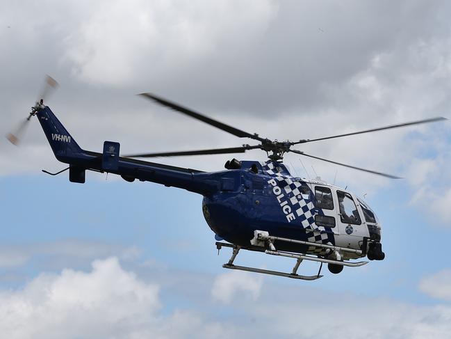 Queensland Police Service helicopter PolAir. Picture: Jack Tran.