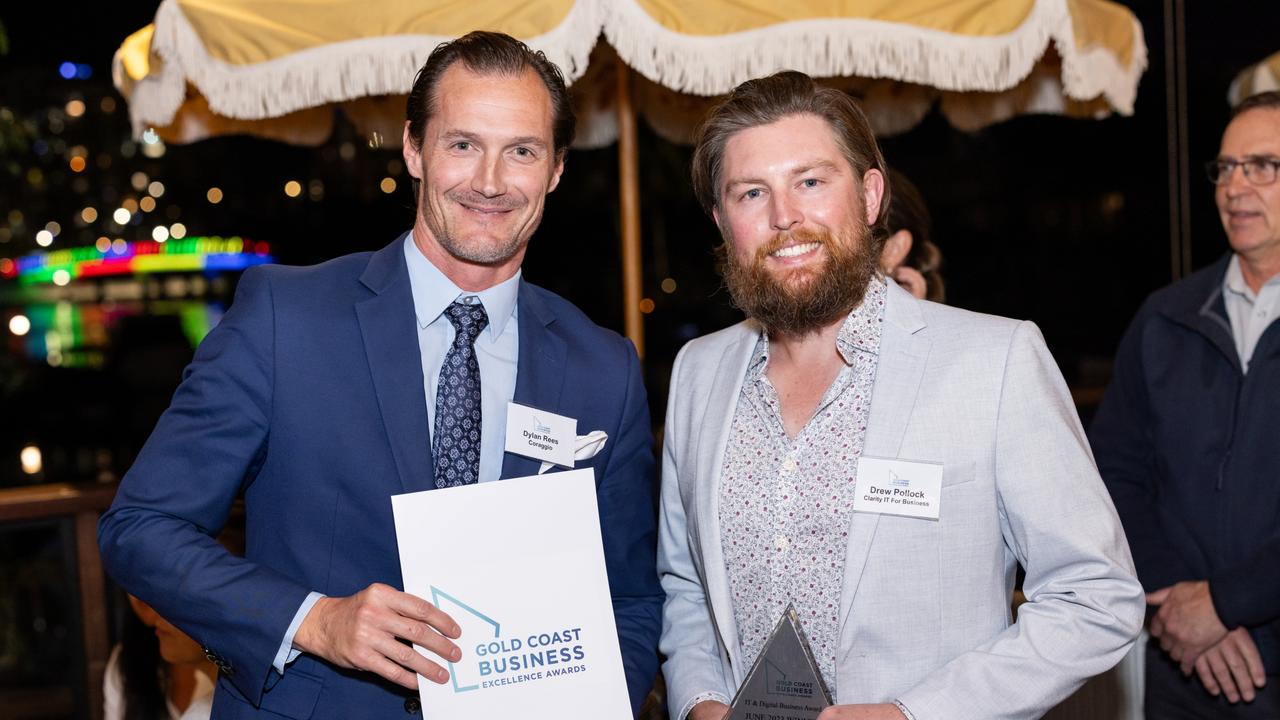 Dylan Rees and Dylan Pollock Gold Coast Business Excellence Awards for The Pulse Picture: Celeste Humphrey