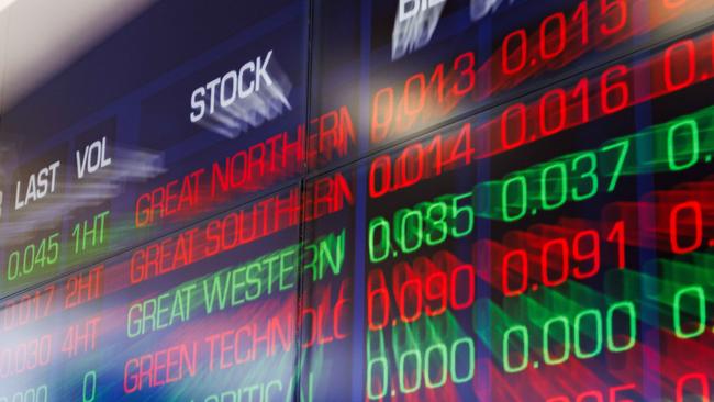 SYDNEY, AUSTRALIA - NewsWire Photos, October 29 2024. GENERIC. Stocks. Finance. Economy. Stock price ticker of the Australian Stock Exchange, ASX, at their offices on Bridge Street. Picture: NewsWire / Max Mason-Hubers