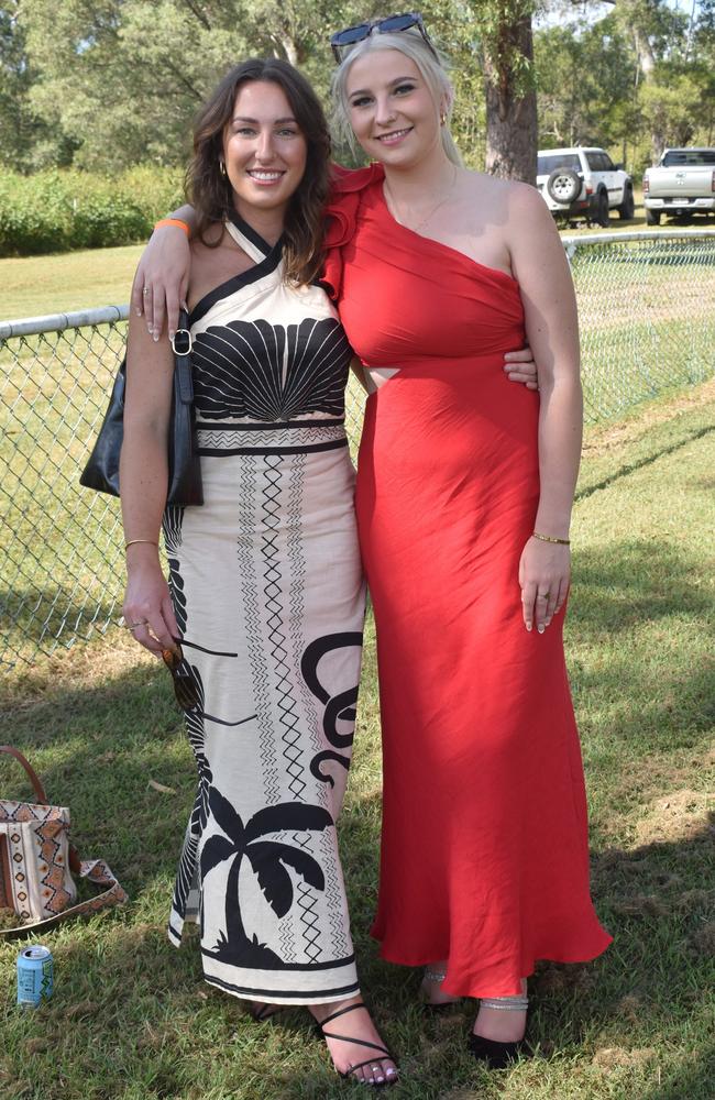 India and Siarah Turner at the Yeppoon race day at Keppel Park racecourse on April 26, 2025.