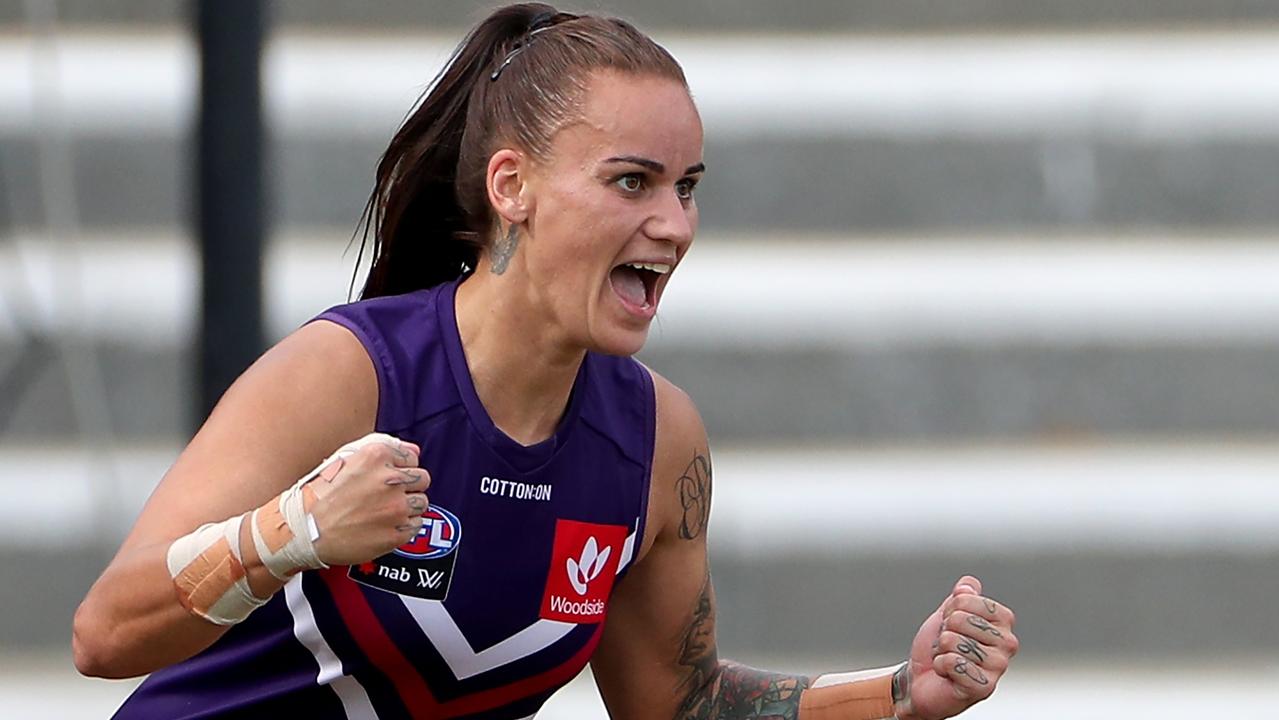 Fremantle forward Gemma Houghton is set to join Port Adelaide. Picture: AAP Image/Richard Wainwright