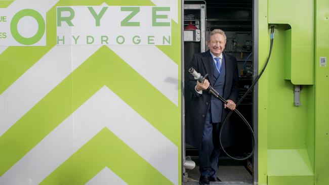 Andrew Forrest’s Fortescue is one of several companies scaling back its developments in green hydrogen. Picture: Annabel Moeller