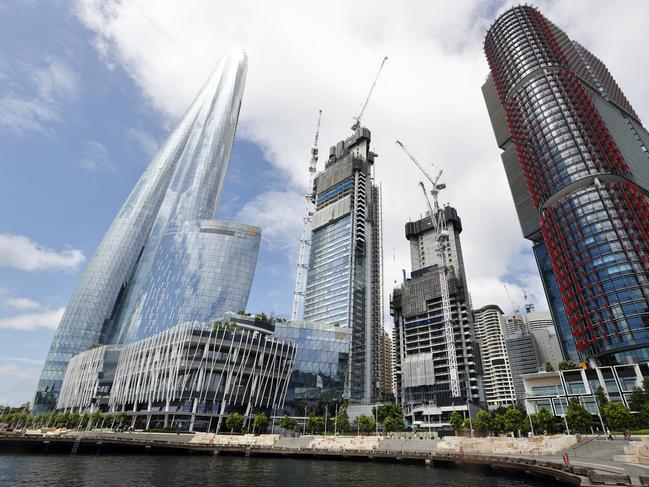 Crown Towers, conveniently situated in the Sydney CBD with a sky desk looking out on Sydney Harbour. Picture: Richard Dobson