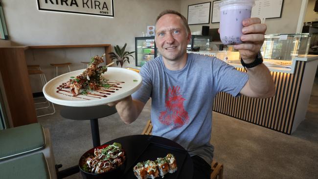 Owner and chef Franz Zdesar has opened a new Japanese restaurant in Kirra, called Kira Kira. Picture: Glenn Hampson