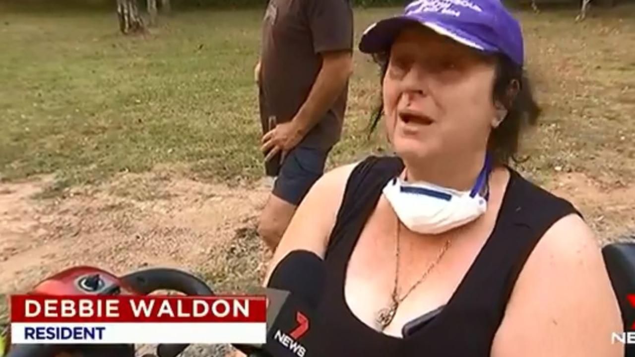 Debbie Waldon told Seven News her friend’s house was left to burn.