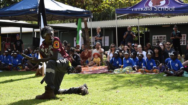 Yirrkala School celebrates its 50th anniversary of bilingual education. Picture: Sierra Haigh